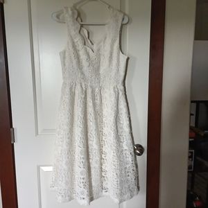 White lace dress